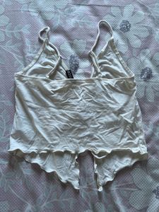 Ruched Tie Front Cami Top