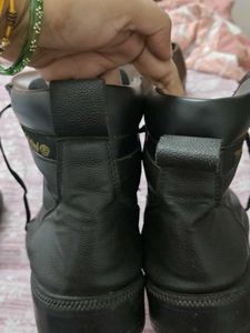 Stylish Black Combat Boots