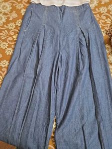 Stylish Wide Leg Denim Pants