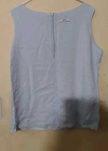 Sleeveless Light Blue Top