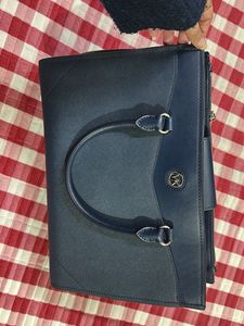 Michael Kors Navy Satchel