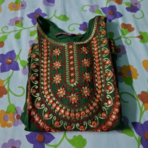Rayon Green Kurti