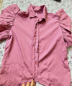 Chic Textured Puff Sleeve Top