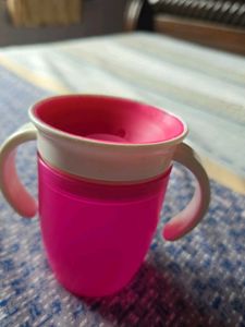Pink 360 degree spill proof sipper