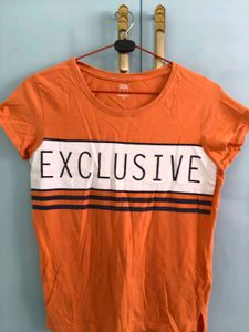Exclusive Orange Graphic T-Shirt