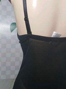 (1412)Vintage Black Lace Bodysuit