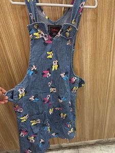 Denim Mickey Mouse Overall Dress