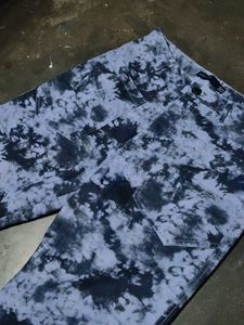 Tie-Dye Denim Pants