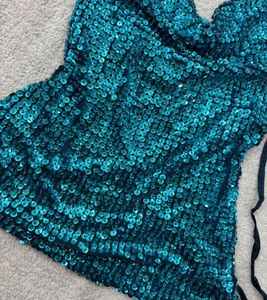 Sequin Halterneck Top