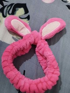 Cute Pink Bunny Ear Headband