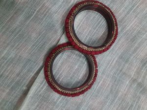 Red &amp; Gold Bangle Set