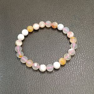 Flower Agate Unisex Bracelet