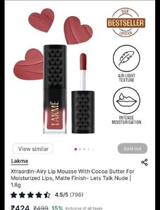 Lakme Xtraordin-airy Lip Mousse