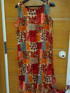 Hand Stitched Beautiful Multicolour Kurti