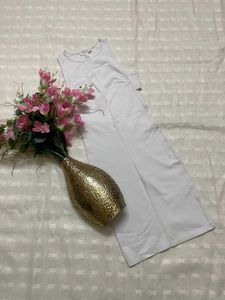White Sleeveless Jumpsuit