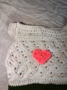 Handmade Crochet top for cat