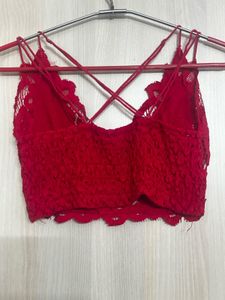 Red Lace Bralette