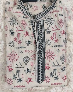 Chic Printed Unisex Kurta