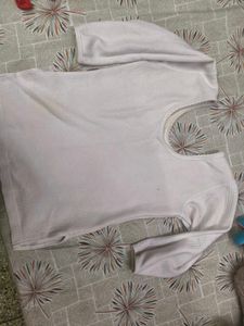Comfortable off White Thermal Top