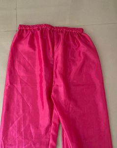 Vibrant Pink Floral Sleeveless Kurta Set