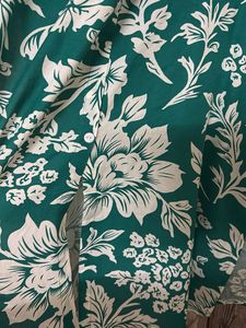 Green Floral Print Kurta