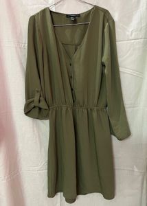 Olive Green Dress