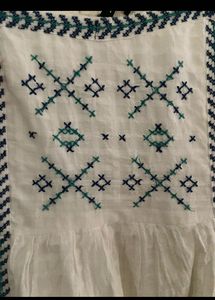White Embroidered Maxi Dress