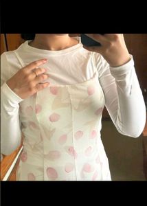 savana tupil print A-line dress WITH TAG