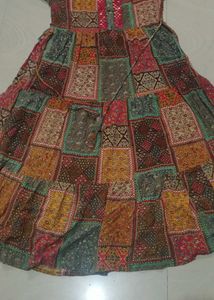 long anarkali gown