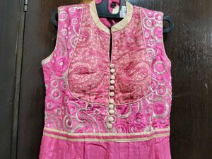Stunning Pink Anarkali Gown