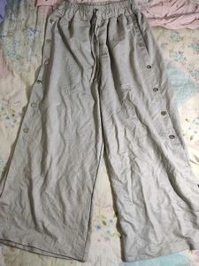 Stylish Grey Snap Button Pants