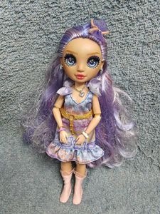 Rainbow High Doll with Long Purple Hair