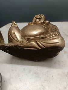 Wooden Golden Buddha Statue