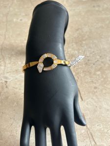 Elegant Gold-Tone Snake Bracelet
