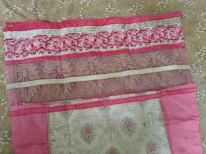 Designer Pink &amp; Cream Kurta Set