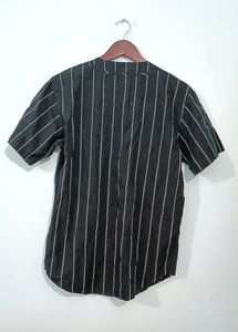 Forever 21 V Neck Striped Shirt
