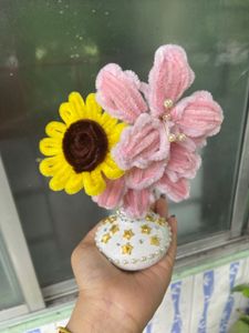 Brand New 3 Unique Lily Orchid n Sunflower Bouqu