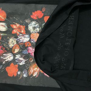 MAX Artistic Floral Print Graphic Tee