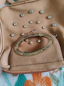 Beige Handbag