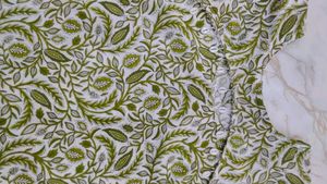Green Paisley Print Kurta