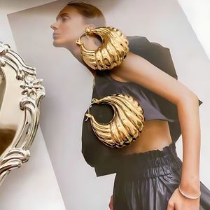 Statement Gold Hoop Earrings