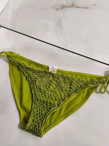 Lime Green Crochet Bikini Bottoms