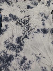 Chikankari Tie-Dye Kurta👻👻