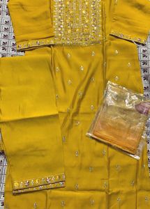 Elegant Mustard Kurta Set with pant Dupatta