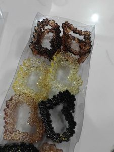 Sparkling Beaded Hair Ties Set