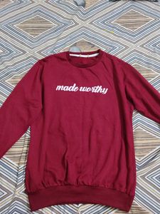 Maroon "Made Worthy" Sweatshirt