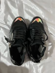 Chunky Black Sneakers