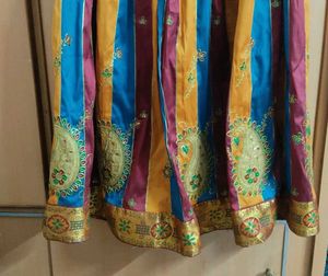 Kids' Ethnic Pattu Lehenga