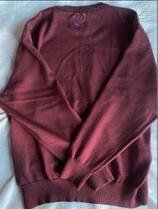 Clearance Sale🎀Maroon Embroidered Sweatshirt