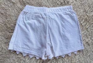 White Lace Shorts
